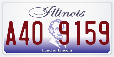 IL license plate A409159
