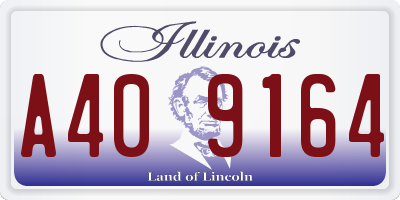 IL license plate A409164
