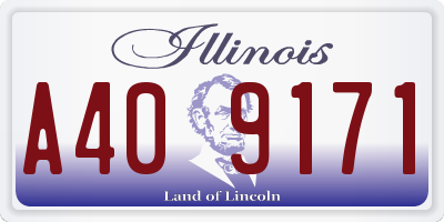 IL license plate A409171
