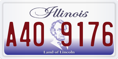 IL license plate A409176