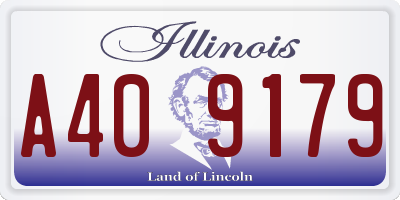 IL license plate A409179