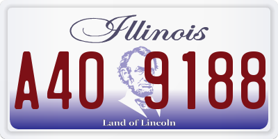IL license plate A409188