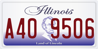 IL license plate A409506