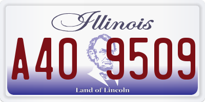 IL license plate A409509