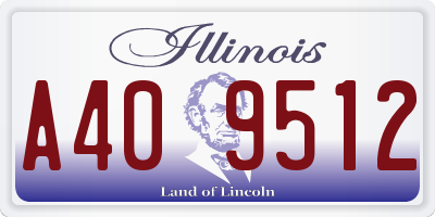 IL license plate A409512