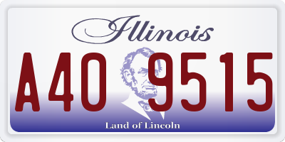 IL license plate A409515