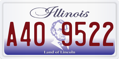 IL license plate A409522