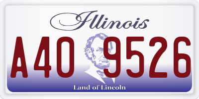 IL license plate A409526