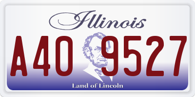 IL license plate A409527