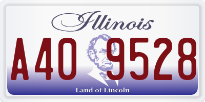 IL license plate A409528