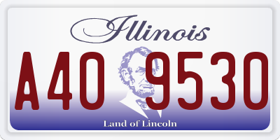 IL license plate A409530