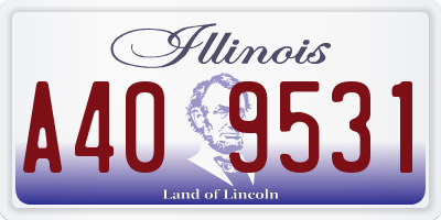 IL license plate A409531