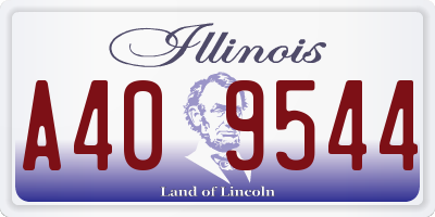 IL license plate A409544