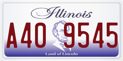 IL license plate A409545