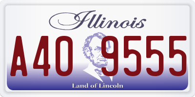 IL license plate A409555