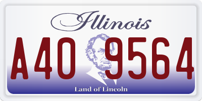 IL license plate A409564