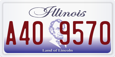 IL license plate A409570