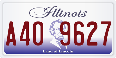 IL license plate A409627