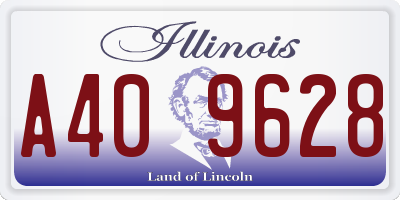 IL license plate A409628