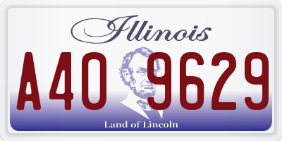 IL license plate A409629