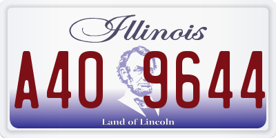 IL license plate A409644
