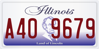 IL license plate A409679