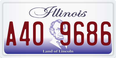 IL license plate A409686