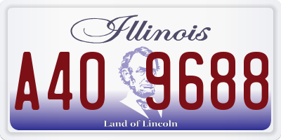 IL license plate A409688