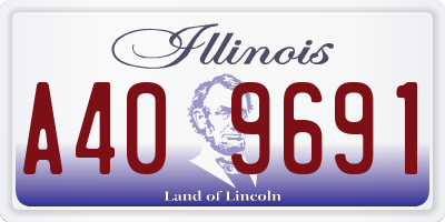 IL license plate A409691