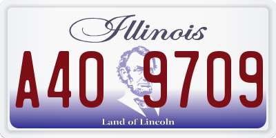 IL license plate A409709