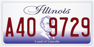 IL license plate A409729