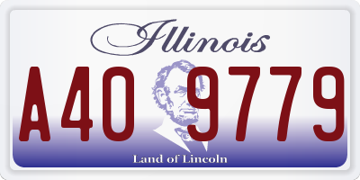 IL license plate A409779