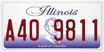 IL license plate A409811