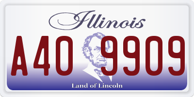 IL license plate A409909