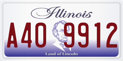 IL license plate A409912