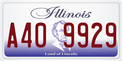 IL license plate A409929