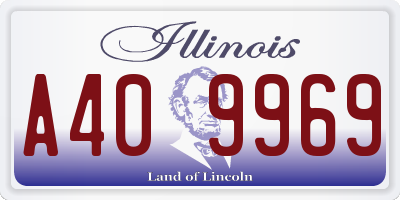 IL license plate A409969