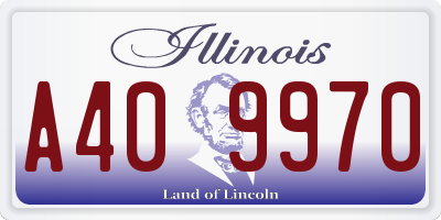 IL license plate A409970