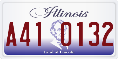 IL license plate A410132