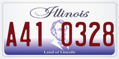 IL license plate A410328