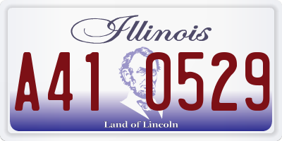 IL license plate A410529