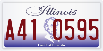 IL license plate A410595