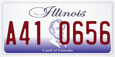 IL license plate A410656