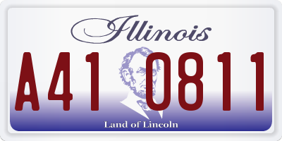 IL license plate A410811