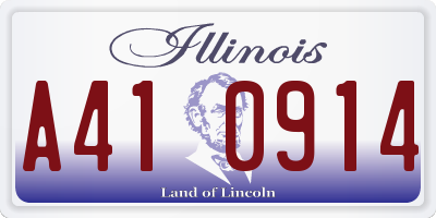 IL license plate A410914