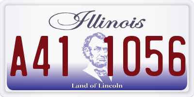 IL license plate A411056