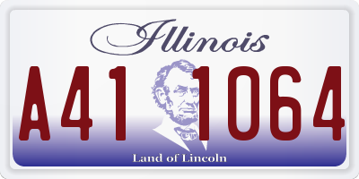 IL license plate A411064