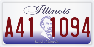 IL license plate A411094