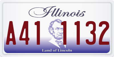 IL license plate A411132