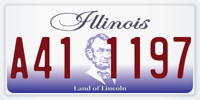 IL license plate A411197